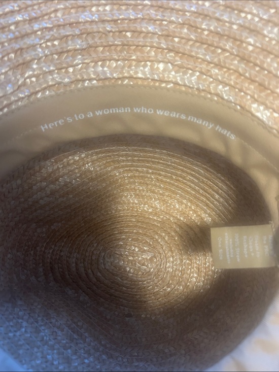 GIGI PIP Natural Straw Wide-Brim Sun Hat with Tan Band main image 7